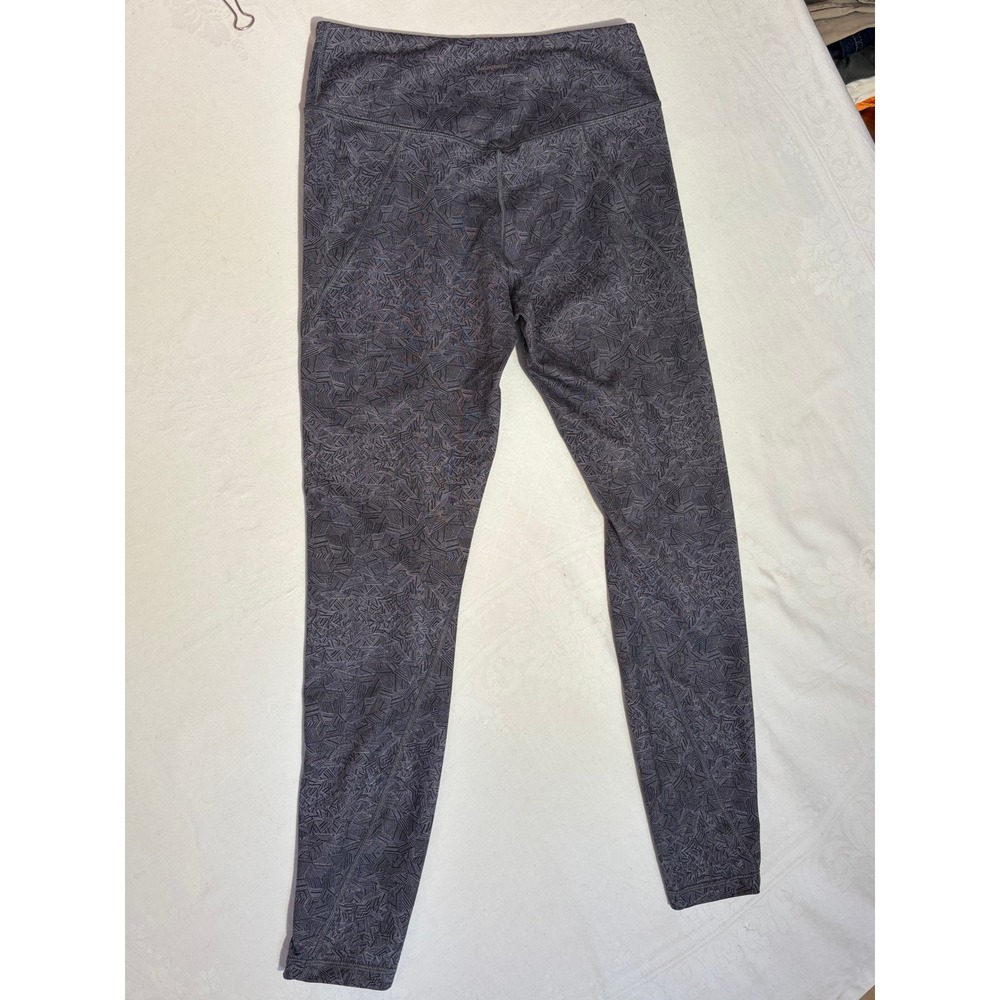 Patagonia Womens Gray Geometric Print High Rise Athletic Leggings Size M